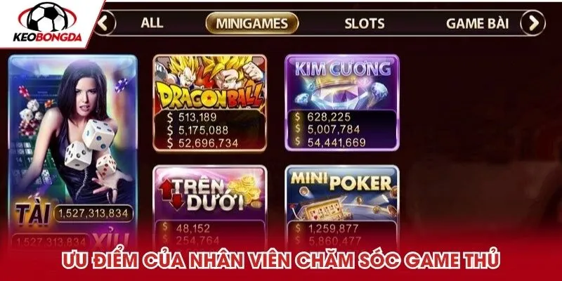 Ưu điểm của nhân viên chăm sóc game thủ